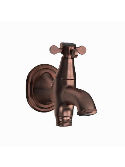 Jaquar Queens Prime 2-Way Bib Cock Antique Copper Finish - QQP-ACR-7041PM