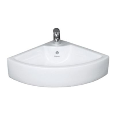 Somany Corner 560x430x130mm Wall Hung Basin 17111030001101-White