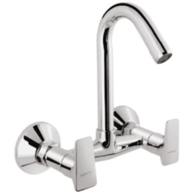 Somany Olive Chrome Mixer Wall Mounted Sink Mixer with Swinging Spout
272200330061
