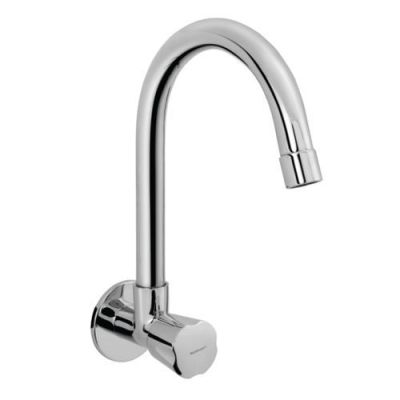 Somany Ether Chrome Finish Sink Cock with 
Extended Spout 272210150191