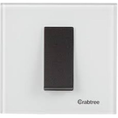 Crabtree Athena Amare 2 M White Plate With Grey Colour Trim ACNPLAWV02