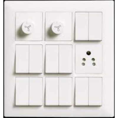 Crabtree Athena Moderna 18 M Cover Plate White ACNPMAWV18