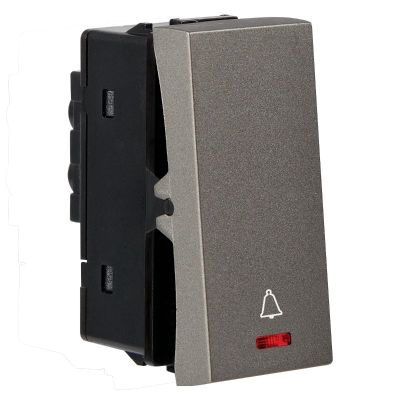 Crabtree 10A Bell Push switch With Indicator Amare ACNSBIG101