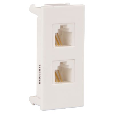 Crabtree Thames RJ 11 Socket -2M ACTKRTW112
