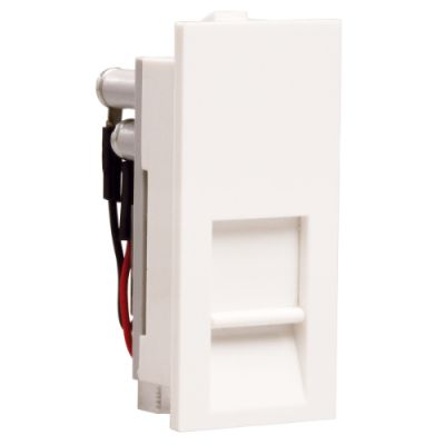 Crabtree Thames RJ 11 Socket with shutter -1M ACTKRWW111