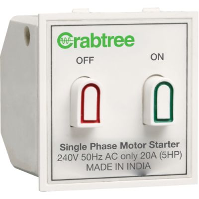 Crabtree Verona 20 A Motor Starter switch ACVSMXW201