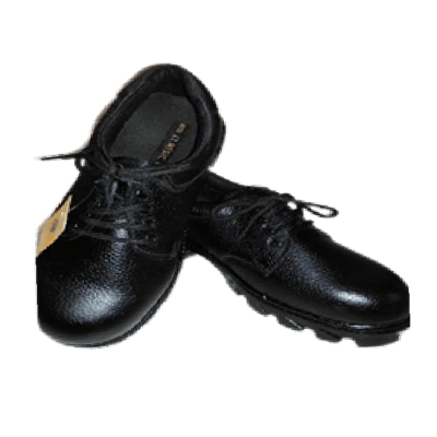 Anuj Avon 8 Inch Single Density PVC Sole Safety Shoes - Black