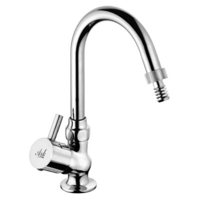 ARK Plutus Chrome Finish 15mm Pillar Cock with Hose Nozzle ARK-3128