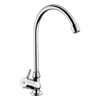ARK Plutus Chrome Finish 15mm Tangent Pillar Cock Foam Flow with Pipe Spout ARK-3129C