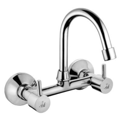 ARK Plutus Chrome Finish 15mm Tangent Sink Mixer with Pipe Spout ARK-3176B