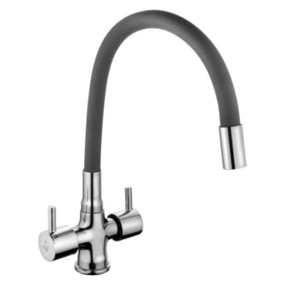 ARK Plutus Chrome Finish 15mm One Hole Basin Mixer with Silicon Flexible Spout ARK-42106