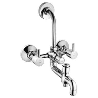 ARK Plutus Chrome Finish 15mm 3-In-1 Tangent Wall Mixer ARK-42179