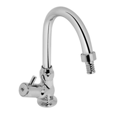 ARK Zinnia Chrome Finish 15mm Pillar Cock Swivel with Hose Nozzle ARK-528