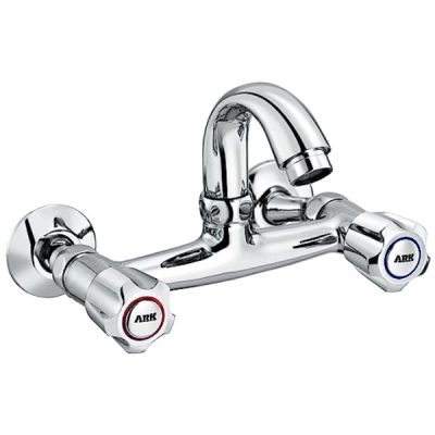 ARK Cadet Chrome Finish 15mm Wall Mixer Sink with Swivel Casted Spout 76-C