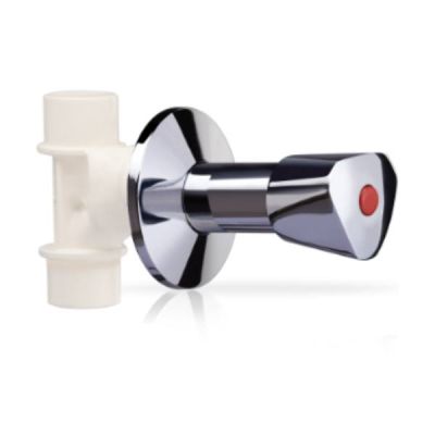 Ashirvad 1/2 Inch CPVC Long Concealed Valve 1/2 Inch Quarter Turn Spindle Triangle Knob - 50001337