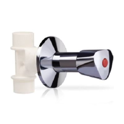 Ashirvad 1/2 Inch CPVC Short Concealed Valve 1/2 Inch Full Turn Spindle Triangle Knob - 50001346