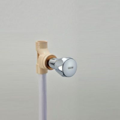 Ashirvad 3/4 Inch CPVC Short Concealed Valve 1/2 Inch Quarter Turn Spindle Round Knob - 50001357