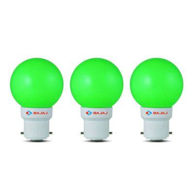 Bajaj Deco 0.5W Ping Pong LED Bulb Green-Base B22-830022