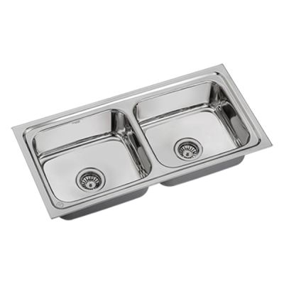 Asianpaints Bathsense Glossy Finish Double Bowl Kitchen Sink - DBG37188