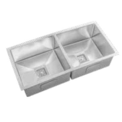 Asianpaints Bathsense Matt Finish Double Bowl Handmade Kicthen Sink - HDB45209