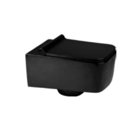 Asianpaints Bathsense Colossus Wall Hung Closet - Black - WH-90-BLK