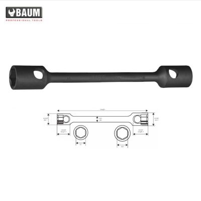 Baum Long Pattern Two Way Wheel Wrench Art-252 Size 30x32mm