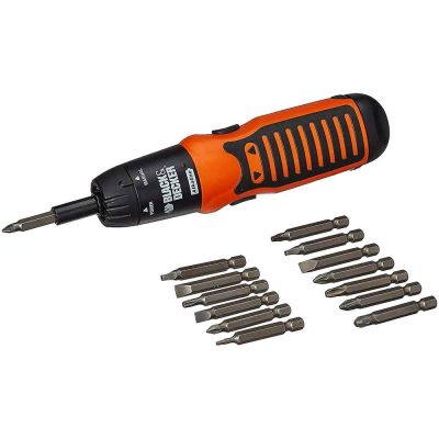 Black & Decker Cordless 6V Alkaline Battery Screwdriver-A7073