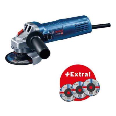 Bosch GWS 750-100 Professional Mini Grinder 4Inch+3Grinding Discs-06013940F2