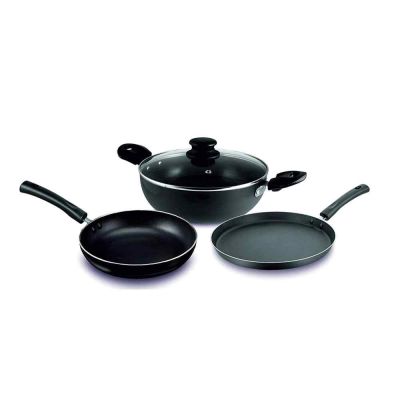 SNB Classic Essentials Allure 3Pcs Non-Stick Cookware Set-Induction & Gas Compatible-ANSCS-2