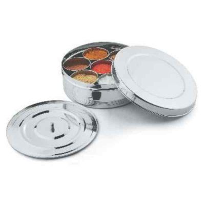 SNB Classic Essentials 1Pc Spice Box Masala Dani Steel Lid-20cm-KS-9-20
