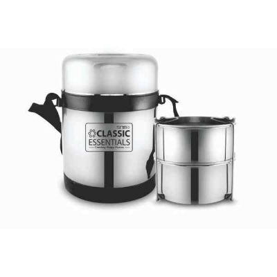 SNB Classic Essentials Thermo Meal Lunch Box Inside 2Pcs Containers With SS Lid-LB-15