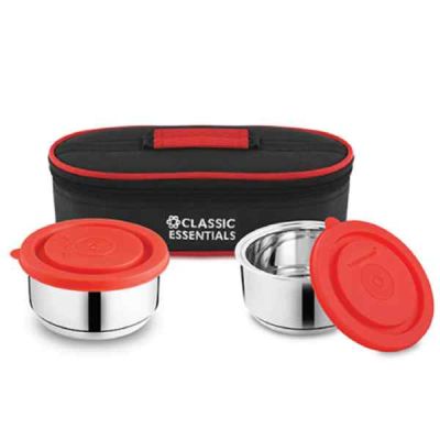 SNB Classic Essentials Olive 2Pcs Lunch Box-350ml-LB-14