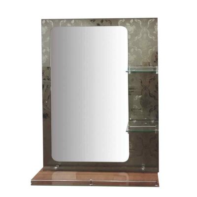 Cera Shelf Mirror 800x600mm-Chrome-B3510144