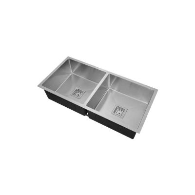 Cera Rosa Handmade Double Bowl Sink Undermount 37x18Inch-B4713501