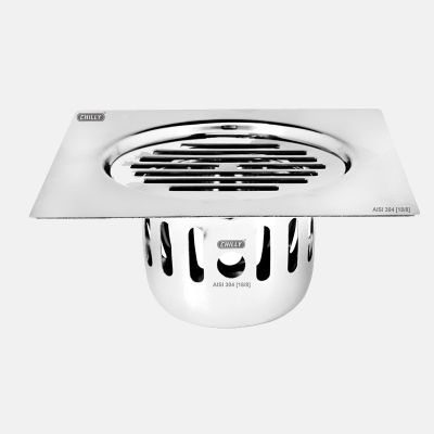 Chilly Vintage Gloss Square Classic Flat Cut Cockroach Trap Drain CCT-SCFC-153