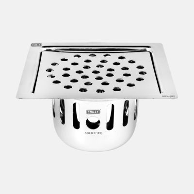 Chilly Vintage Gloss Square Flat Cut Cockroach Trap Drain CCT-SSFC-127