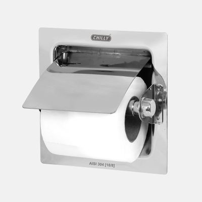 Chilly Matt Finish Toilet Paper Holder Concealed With Cutter-TPH-CC-MT
