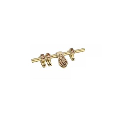 Chitra Carving Brass Latch (SS Rod)Door Fitting - BL-09-12-12IN-BGC