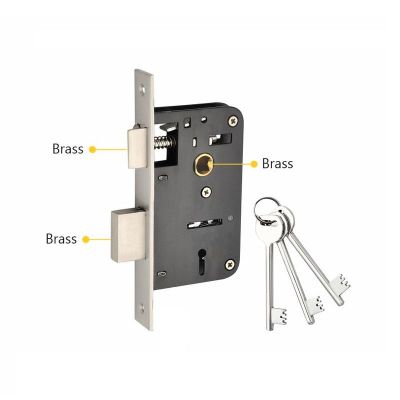 Chitra Brass Mortise Lock - CML-03-SS