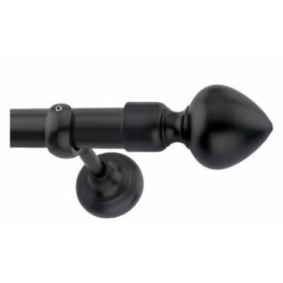 Chitra Josh Black Finish Aluminium Alloy Finial Curtain Holder Chitra-Josh-B