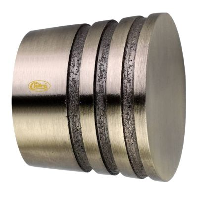 Chitra Aluminium Pasco End Cap for 1 Inch Dia Curtain Rod - Antique Brass Finish