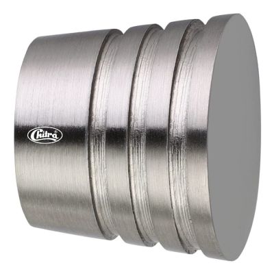 Chitra Aluminium Pasco End Cap for 1 Inch Dia Curtain Rod - Satin Silver Finish