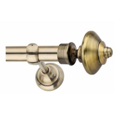 Chitra Paul Antique Brass Finish Aluminium Alloy Finia Support Curtain Holder Chitra-Paul-AB-FS