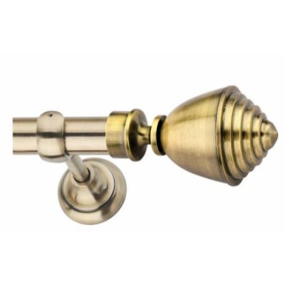 Chitra Peter Antique Brass Finish Aluminium Alloy Finia Support Curtain Holder Chitra-Peter-AB-FS