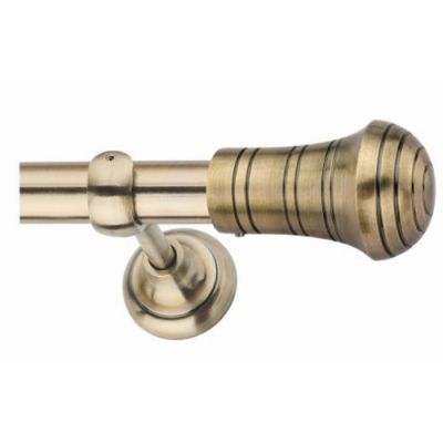 Chitra Sam Antique Brass Finish Aluminium Alloy Finial Curtain Holder Chitra-Sam-AB