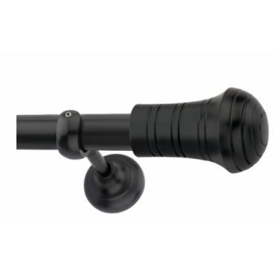 Chitra Sam Black Finish Aluminium Alloy Finia Support Curtain Holder Chitra-Sam-B-FS