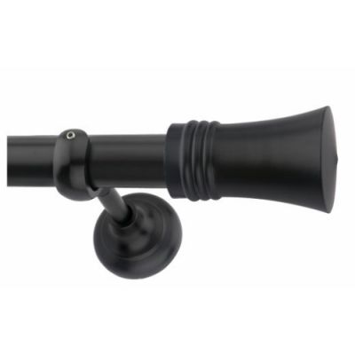 Chitra Walter Black Finish Aluminium Alloy Finial Curtain Holder Chitra-Walter-B