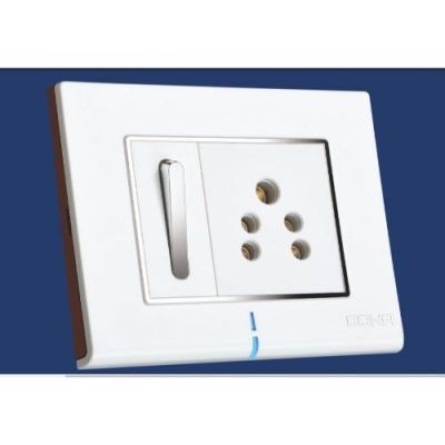 Cona Status Axis Snow White Cover Plate 2 Module 10702