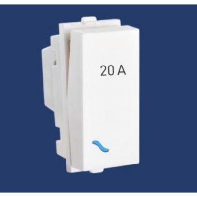 Cona Platinum 1 Way 20A White Switch 14016