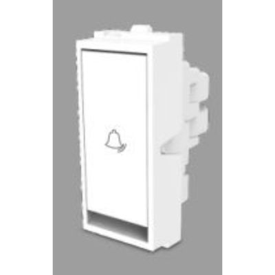 Cona Platinum 10A White Bell Push Deep Switch Cona-14261